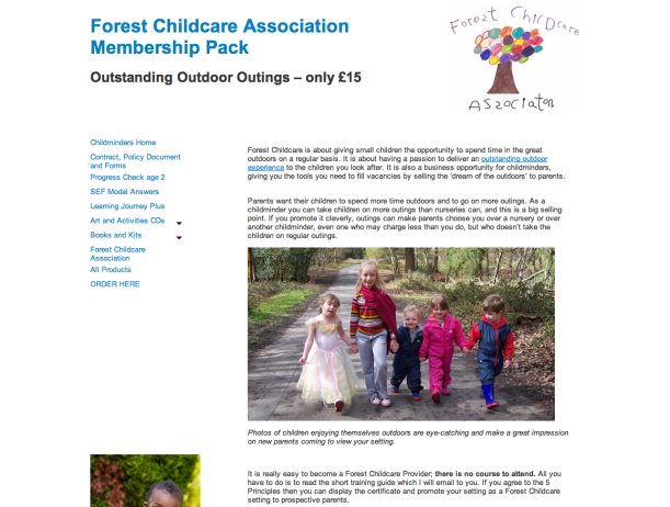 Forest Childcafre Association screen shot